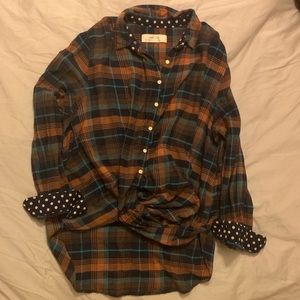 Isabella Sinclair Anthro drape front flannel